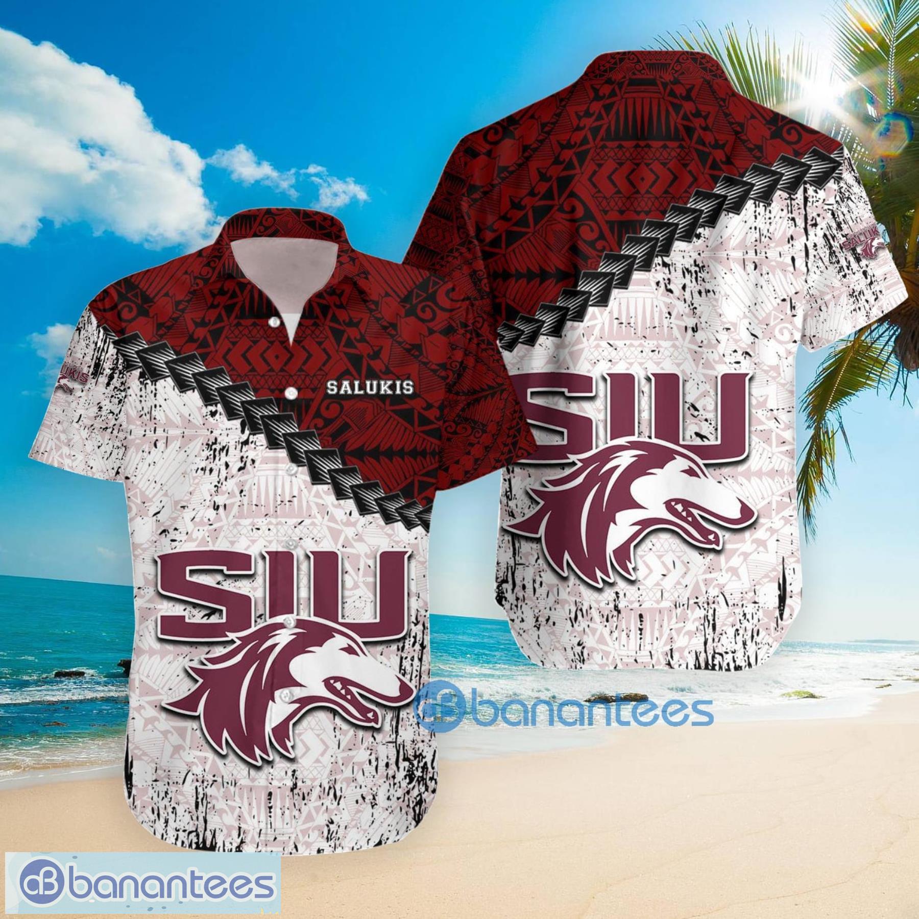 southern illinois salukis ncaa fans grunge polynesian tattoo summer gift hawaiian shirt 2 image Southern Illinois Salukis NCAA Fans Grunge Polynesian Tattoo Summer Gift Hawaiian Shirt Product Photo 3