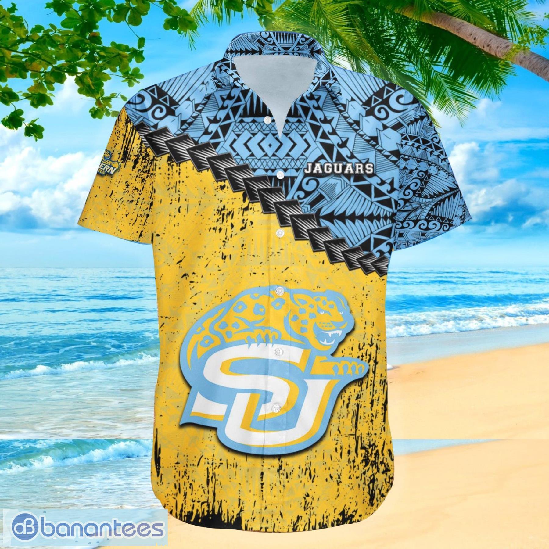 Southern Jaguars NCAA Fans Grunge Polynesian Tattoo Summer Gift Hawaiian  Shirt - Banantees