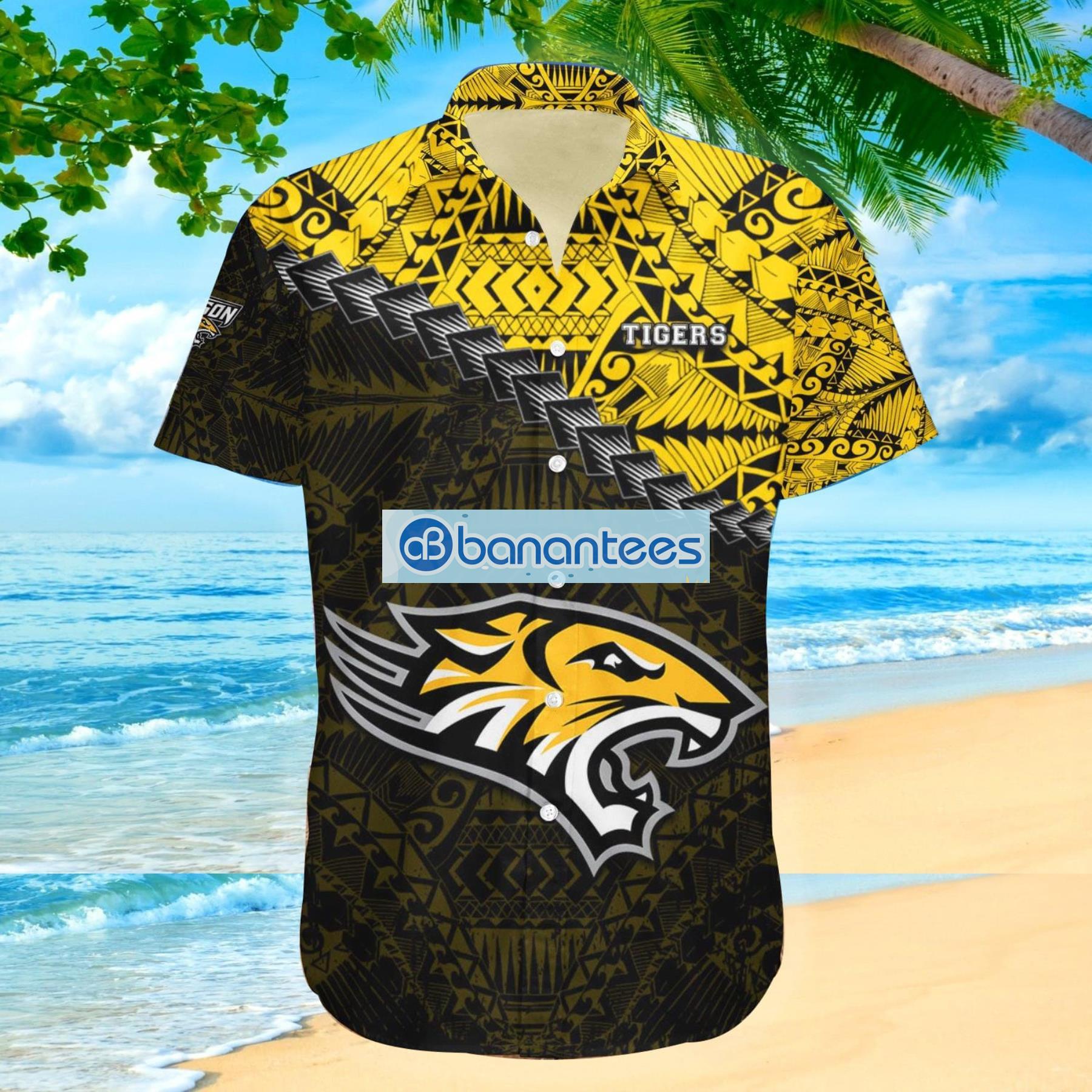 Towson Tigers 3D Hawaiian Shirt Grunge Polynesian TattooNCAA Summer Beach  For Fans Gift - Freedomdesign