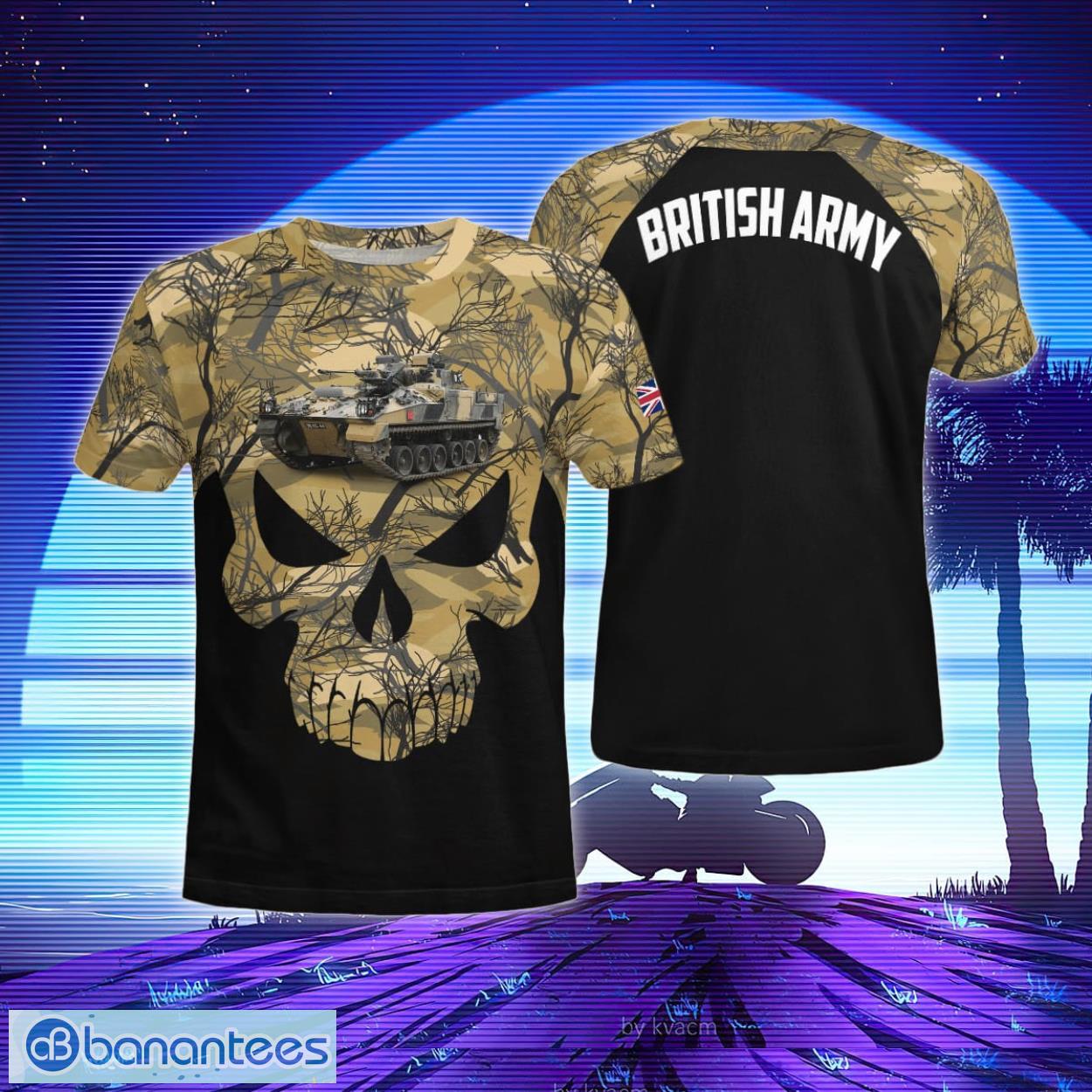 Warrior Tank British Army 3D T-Shirt Product Photo 1 Warrior Tank British Army 3D T-Shirt Product Photo 1