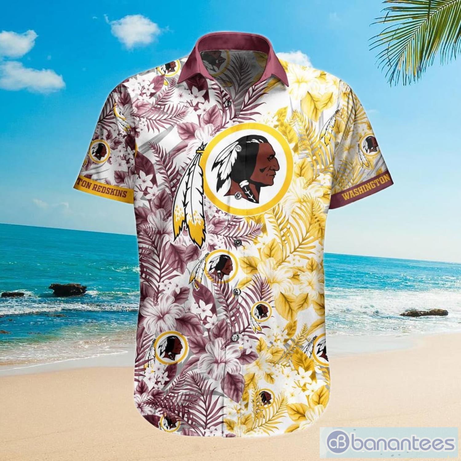 Washington Redskins NFL Flower Floral Pattern Hawaiian Shirt And