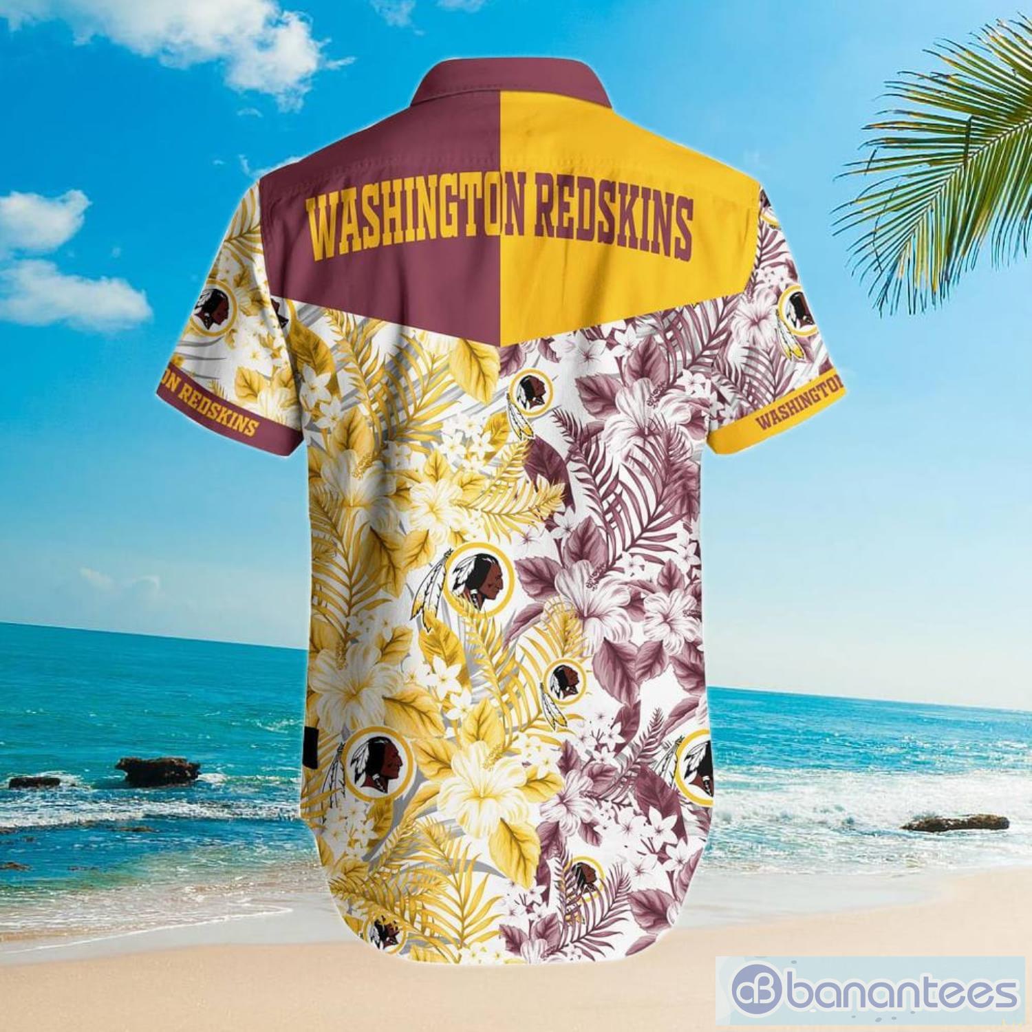 Washington Redskins NFL Flower Floral Pattern Hawaiian Shirt And Short -  Banantees