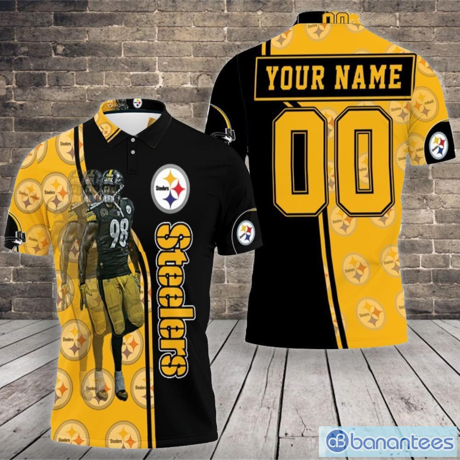 98 Vince Williams Great Player Pittsburgh Steelers Custom Name 2020 Nfl  Season Polo Shirt