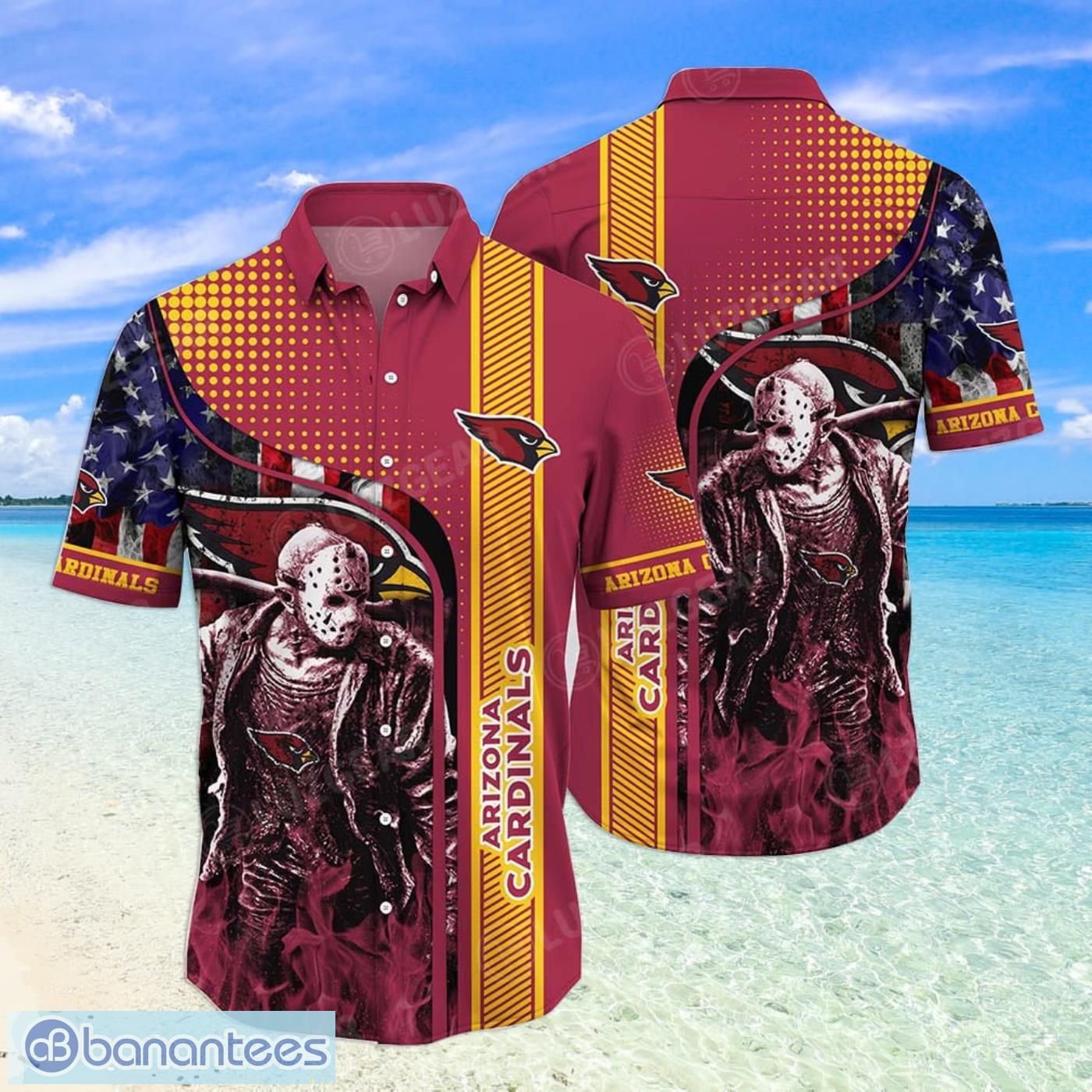 Arizona Cardinals NFL Unisex All Over Print Hawaiian Button Shirt