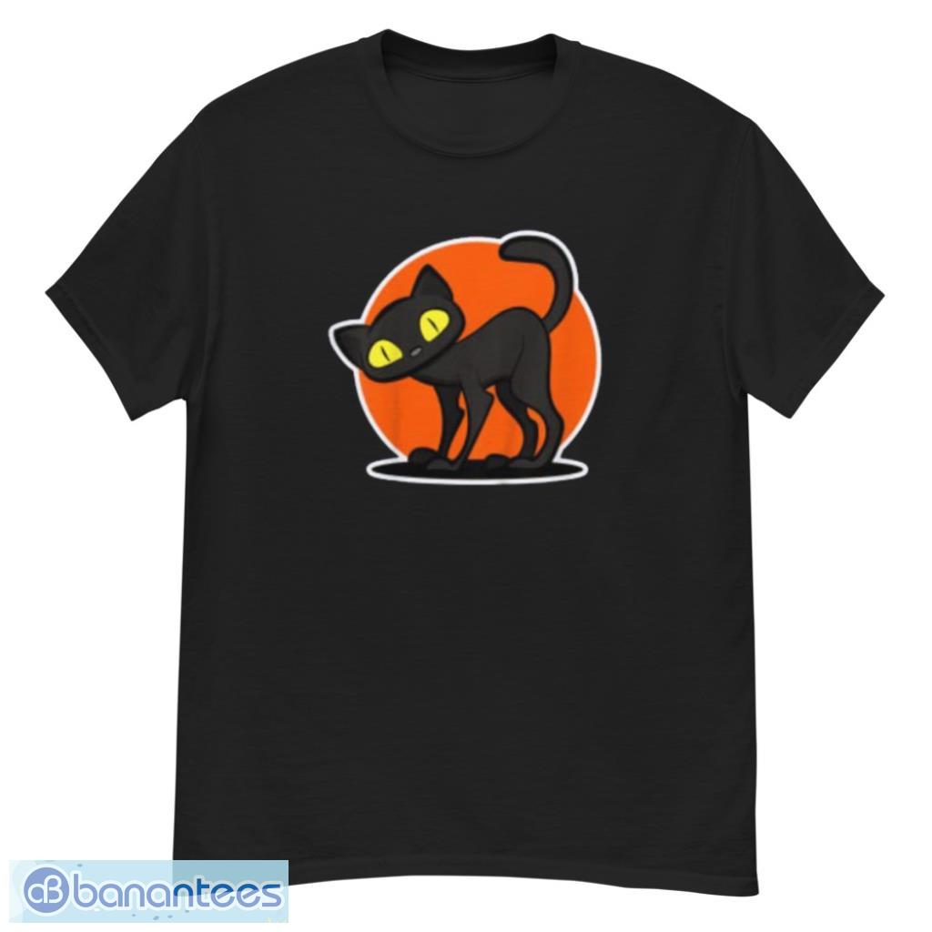 Black Cat for Cat Lover Halloween T-Shirt Product Photo 1