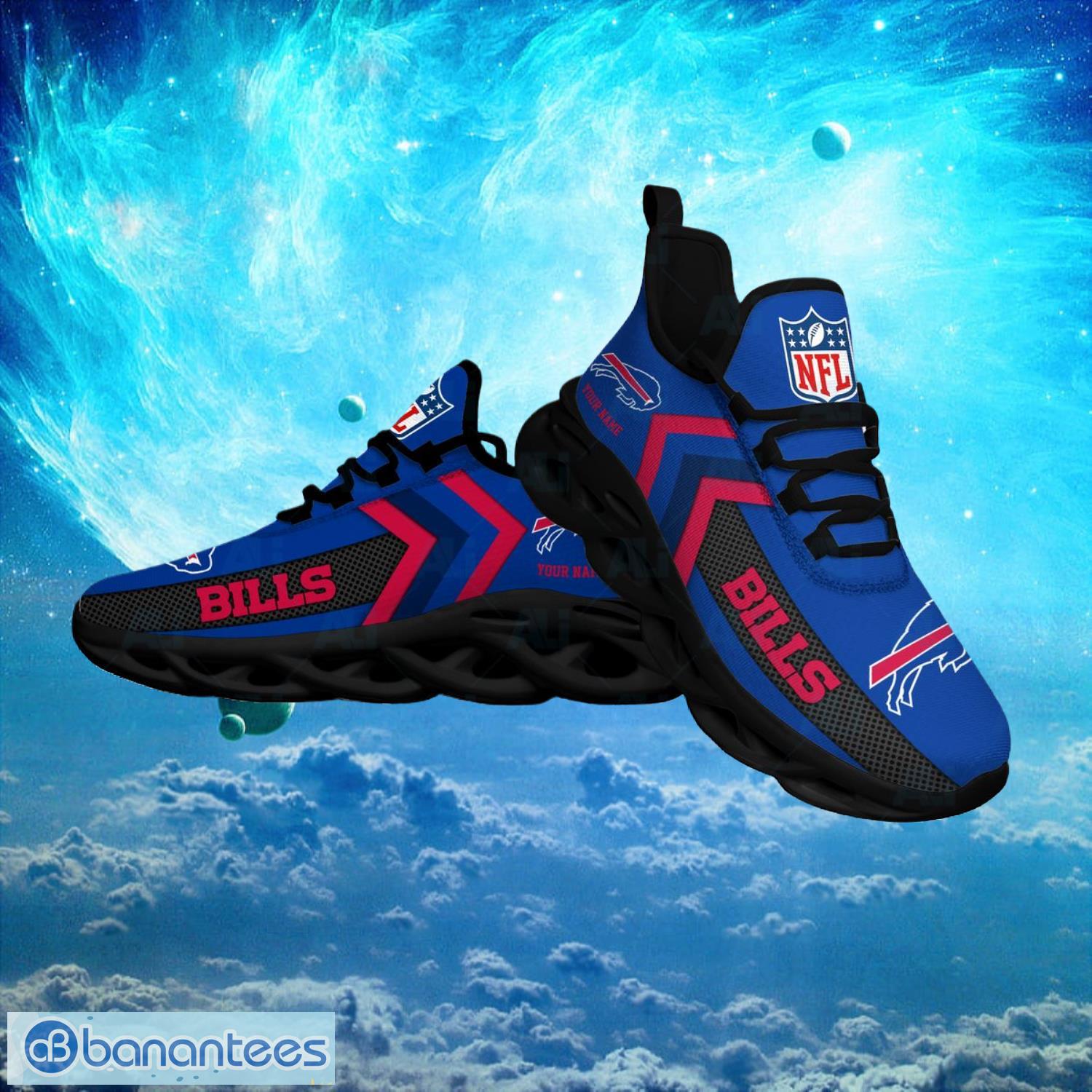 Buffalo Bills NFL Logo Fans Custom Name Max Soul Shoes Product Photo 1