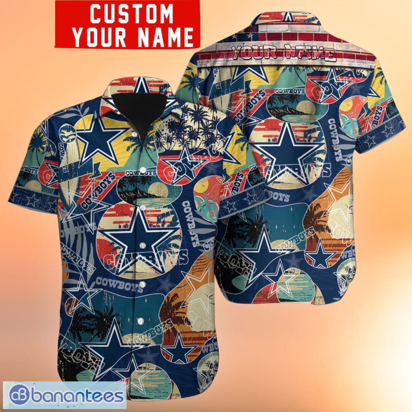 Personalized Dallas Cowboys Nlf Lover 3D Button Up Hawaiian Shirt