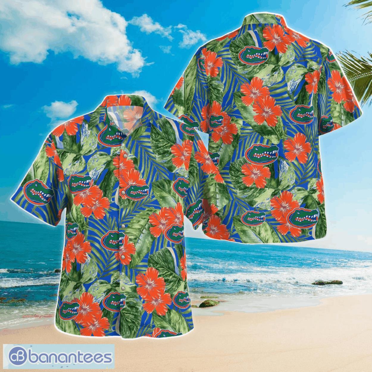 Gators Hawaiian Shirt Palm Leaf Pattern Florida Gators Gift