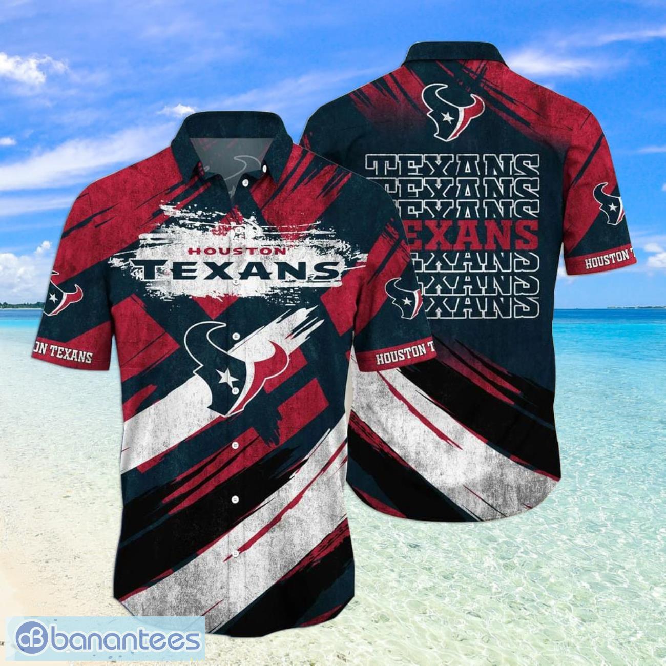 Houston Texans Custom Name NFL Hawaiian Shirt And Shorts Gift For Men And  Women Fans - Banantees