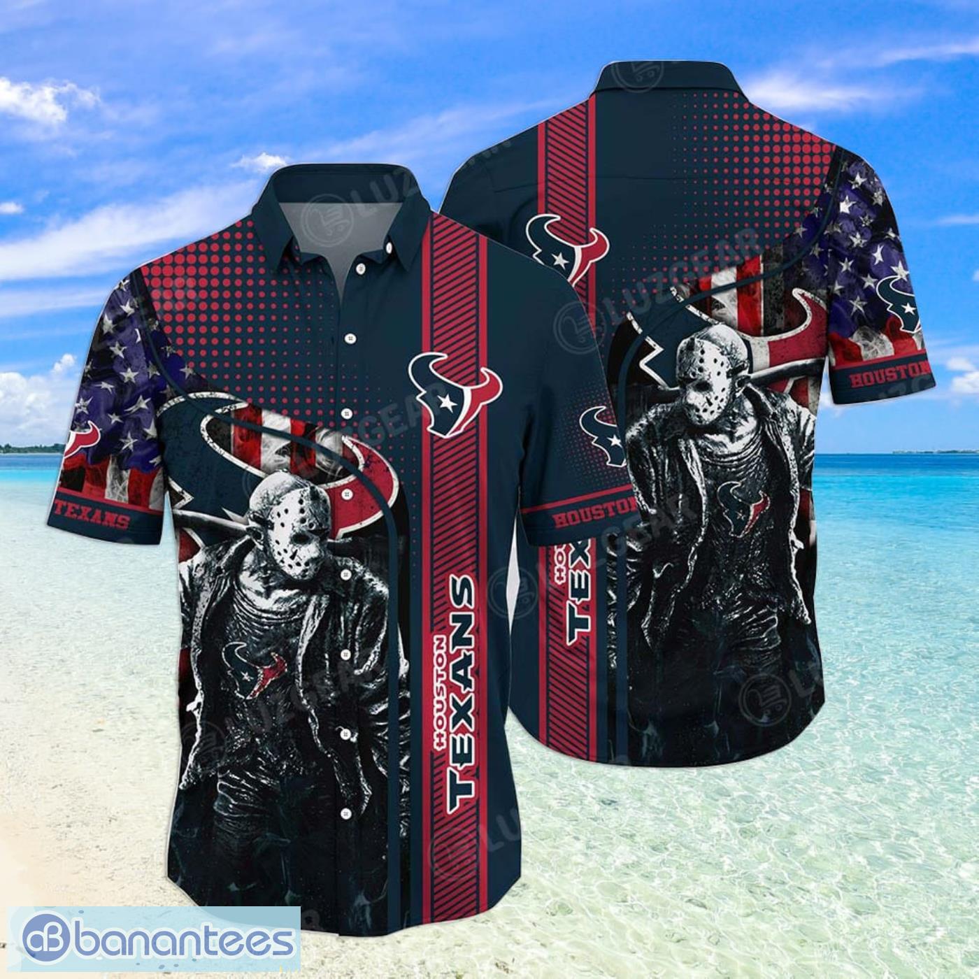 Houston Texans NFL Custom Name Hawaii Shirt For Fans Summer Gift - Banantees