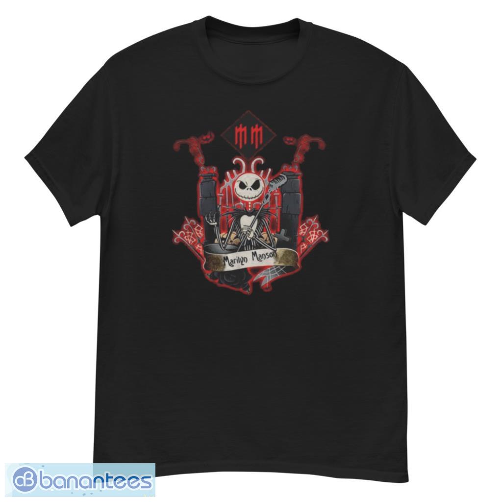 Jack Skellington Marilyn Manson Halloween T-Shirt Product Photo 1