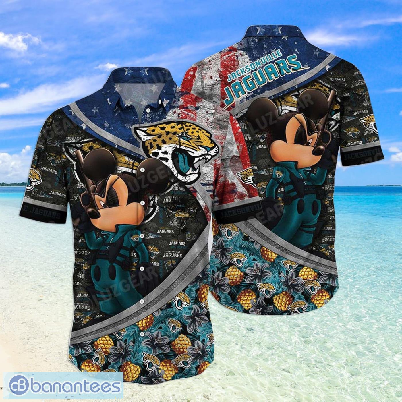 Jacksonville Jaguar Helmet Hawaiian Shirt