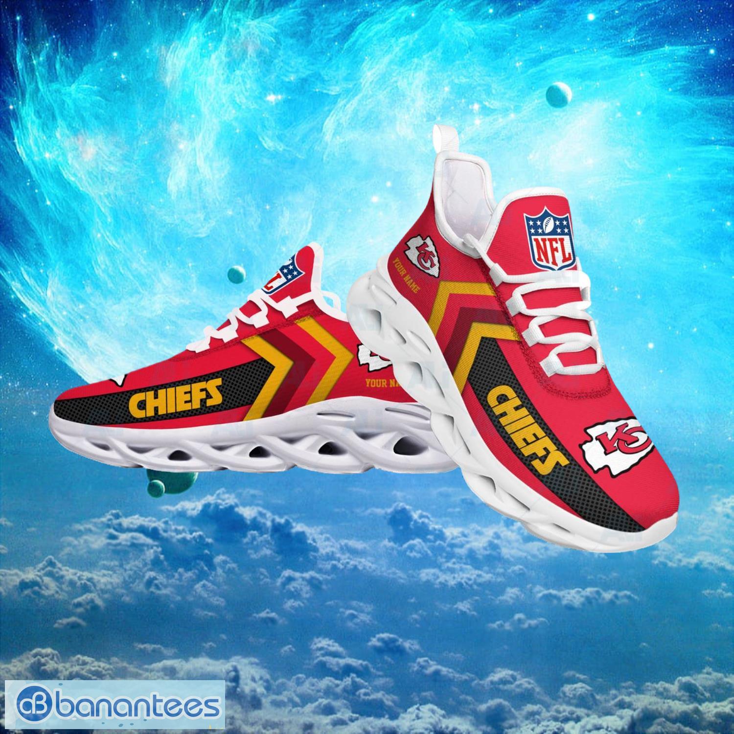 Kansas City Chiefs NFL Logo Fans Custom Name Max Soul Shoes Product Photo 2