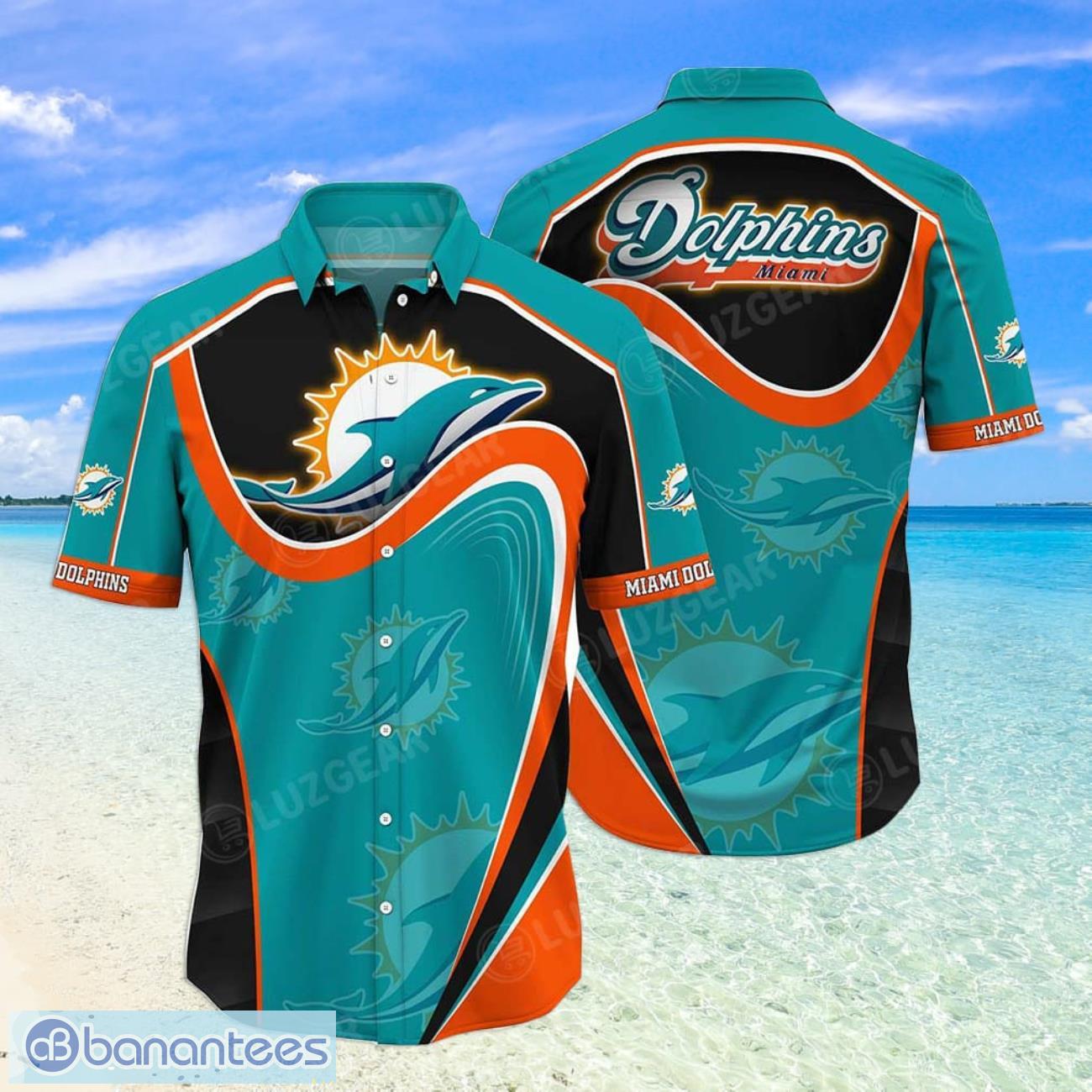 Miami Dolphins NFL Quarter Style Hawaiian Shirt For Fans - Banantees