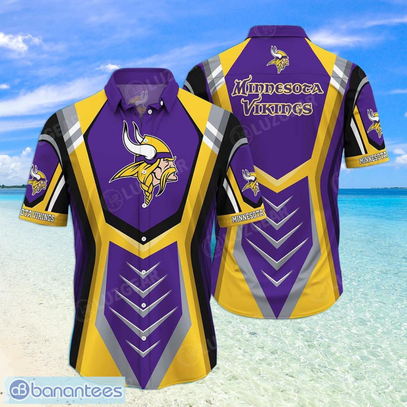 Vikings Hawaiian Shirt Tropical Island Minnesota Vikings Gift