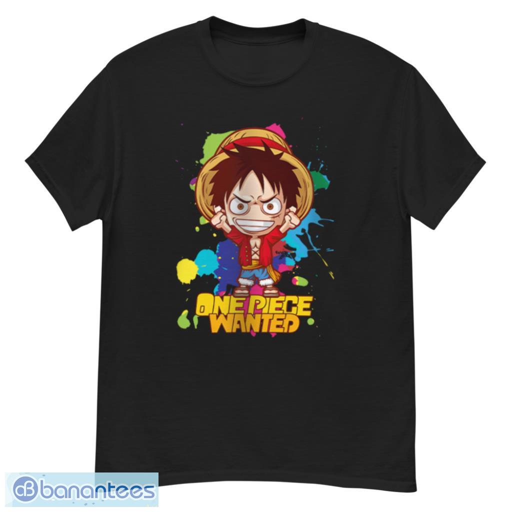 Monkey D. Luffy Straw Hat Luffy Custom Anime One Piece Chibi T-Shirt Product Photo 1