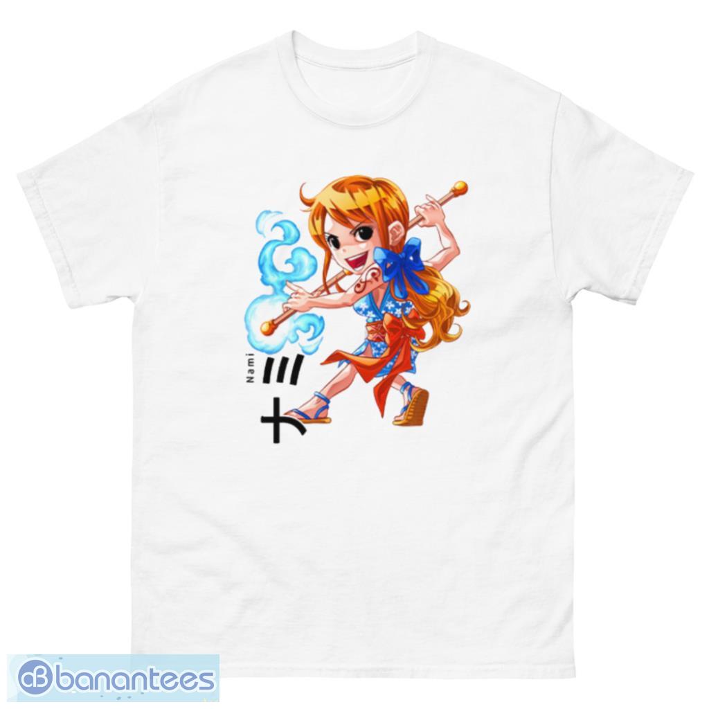 Nami Cat Burglar Custom Anime One Piece Chibi T-Shirt Product Photo 2