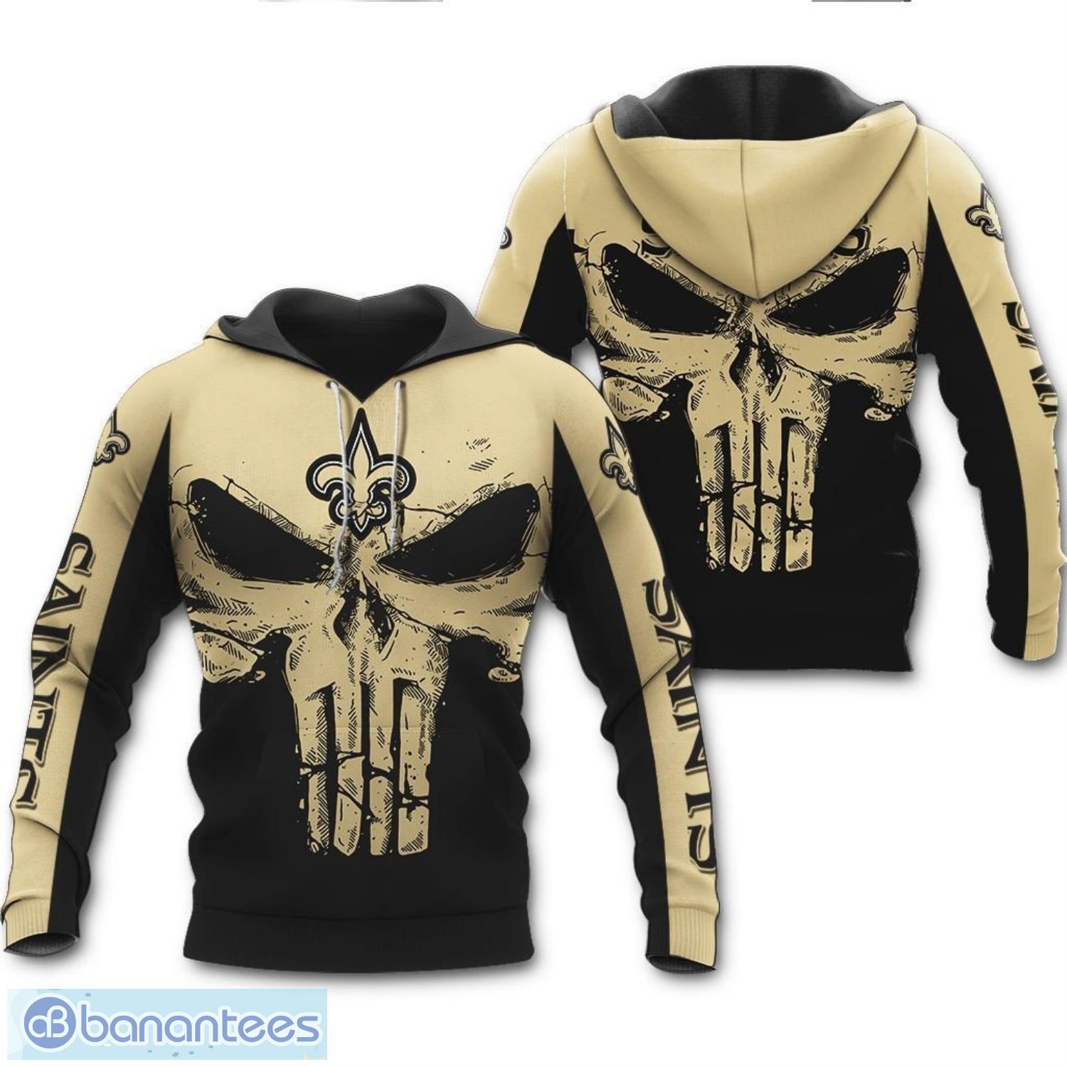 New York Giants NFL Skull Punisher Team 3D Printed Hoodie/Zipper