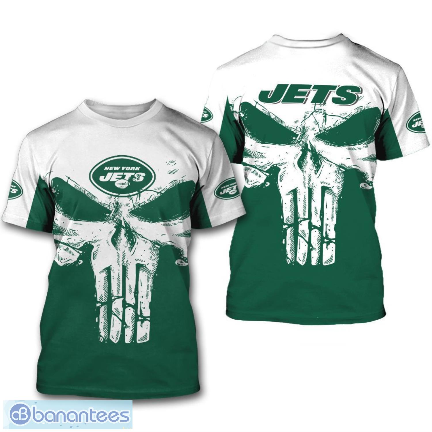 Jets Clothing 3D Spell-binding Punisher Skull New York Jets Gift Ideas -  Personalized Gifts: Family, Sports, Occasions, Trending