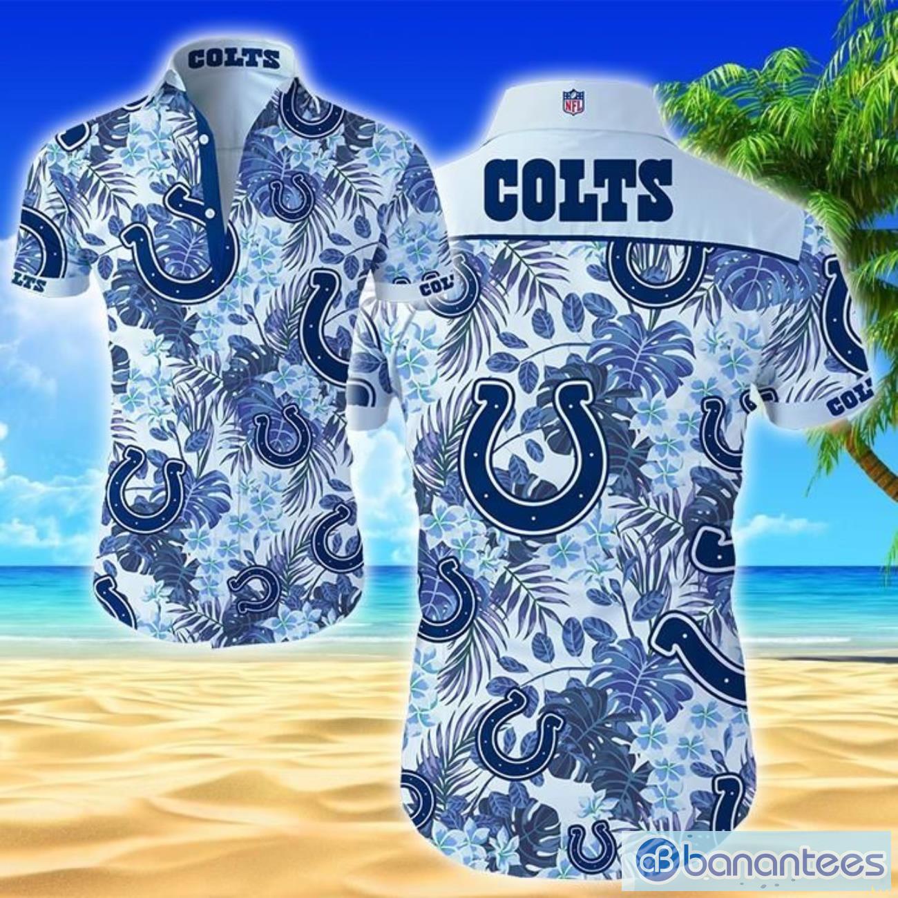 Indianapolis Colts NFL Baseball Tropical Flower Baseball Jersey Shirt