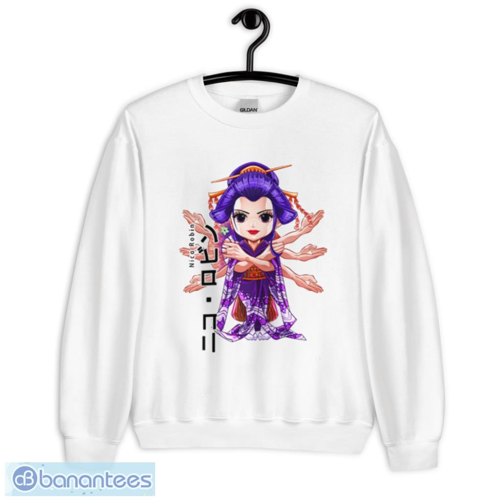 Nico Robin Devil Child Custom Anime One Piece Chibi T-Shirt Product Photo 1
