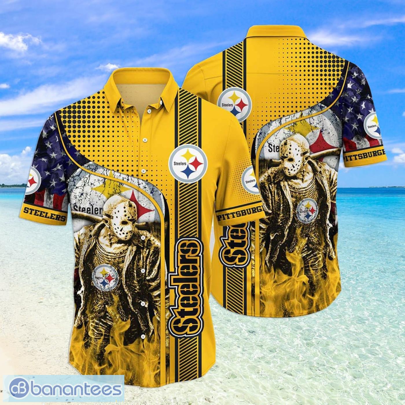 Pittsburgh Steelers NFL Jason Vorhees Halloween Hawaiian Shirt