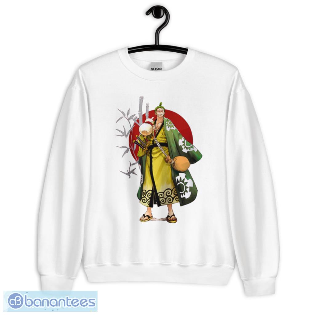 Roronoa Zoro Wano Country Act Custom Anime One Piece T-Shirt Product Photo 1