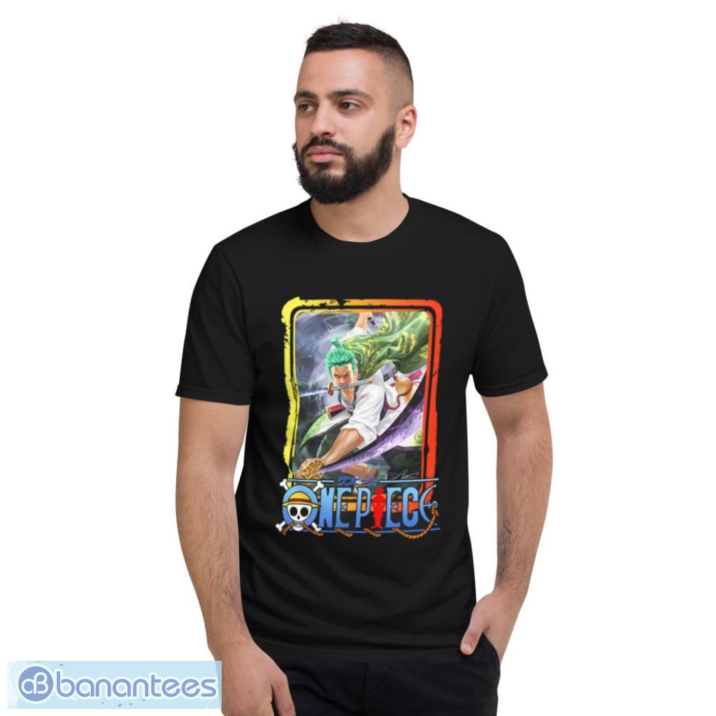 Roronoa Zoro Wano Country Custom Anime One Piece T-Shirt Product Photo 2