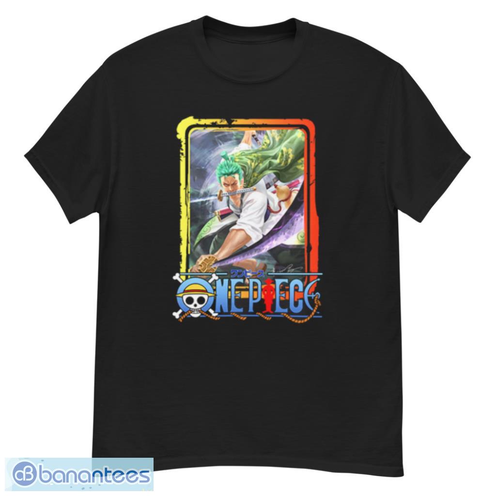 Roronoa Zoro Wano Country Custom Anime One Piece T-Shirt Product Photo 1