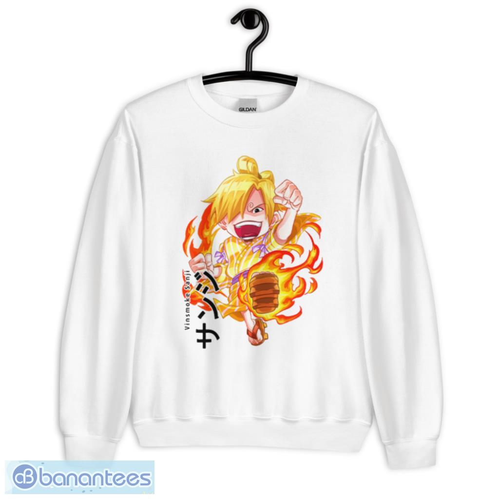 Sanji Diable Jambe Custom Anime One Piece Chibi T-Shirt Product Photo 1