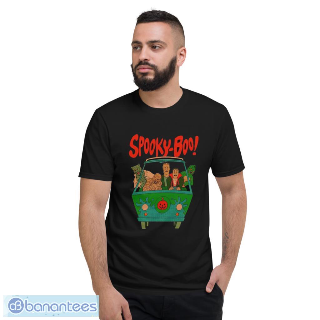 Spooky Boo In Car Halloween T-Shirt Product Photo 2