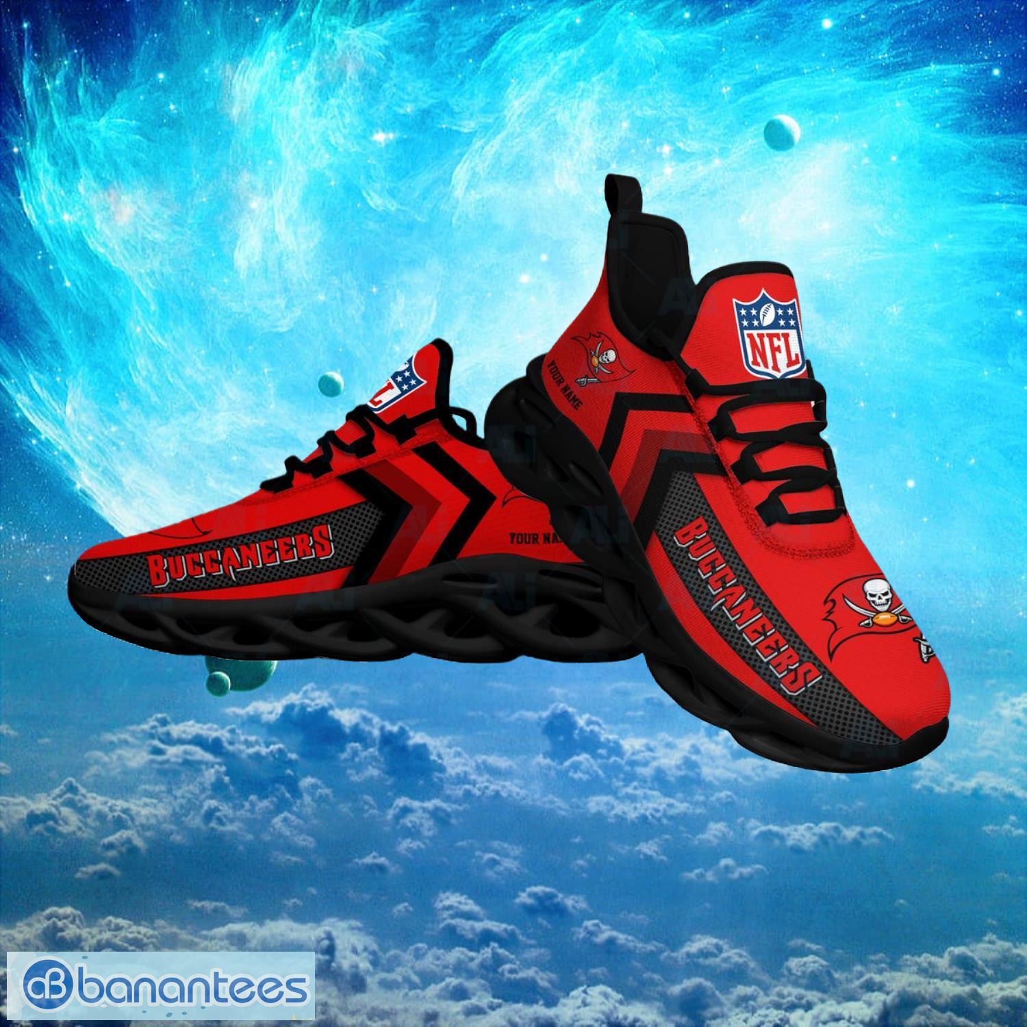 Tampa Bay Buccaneers NFL Logo Fans Custom Name Max Soul Shoes Product Photo 1