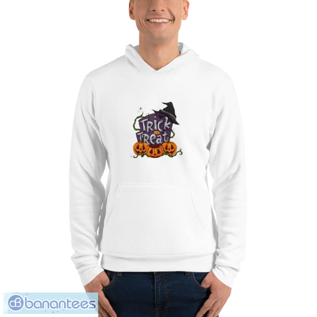 trick or treat halloween t shirt 2 image Trick Or Treat Halloween T-Shirt - Unisex Fleece Pullover Hoodie