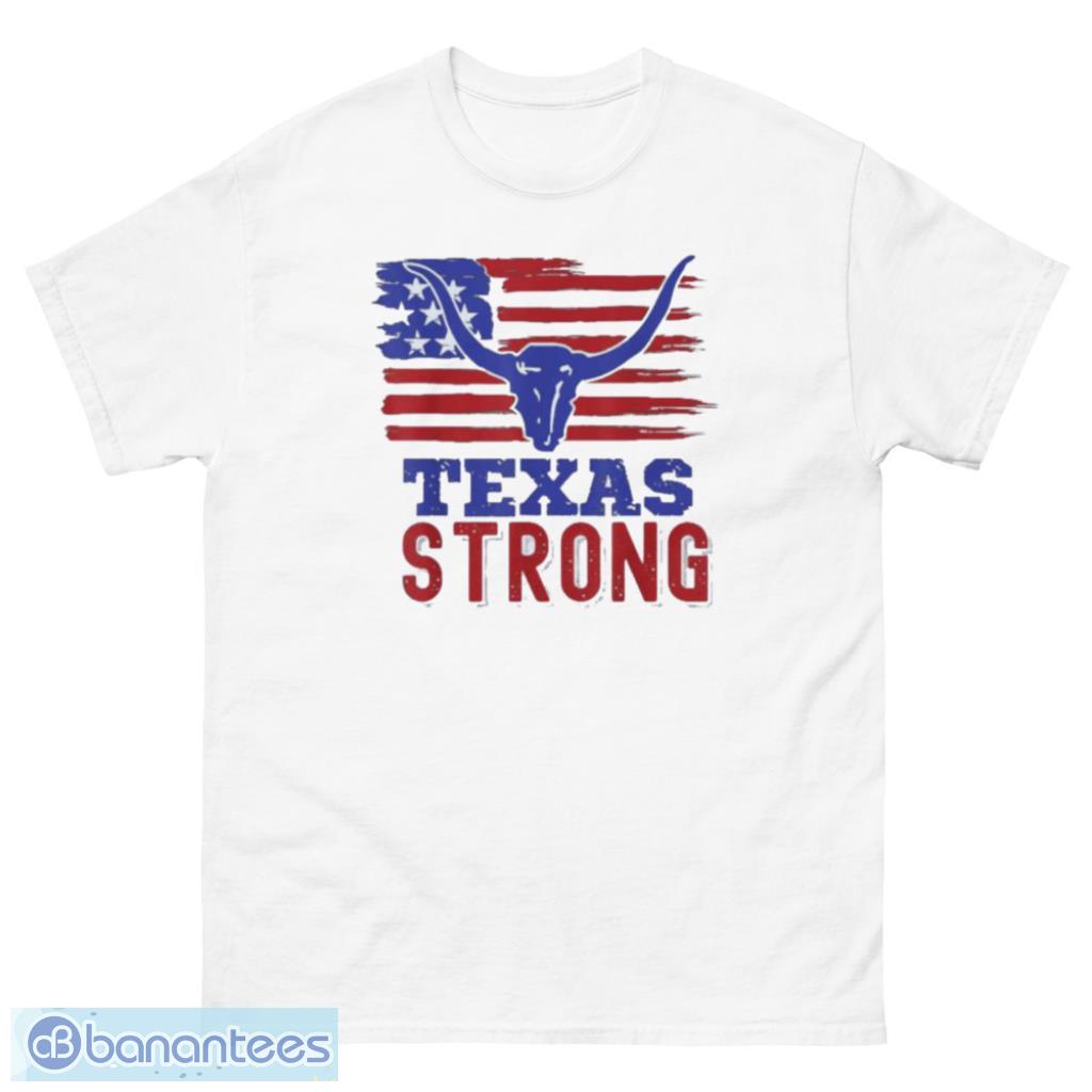 US Flag Texas Strong Bull T-Shirt Product Photo 1