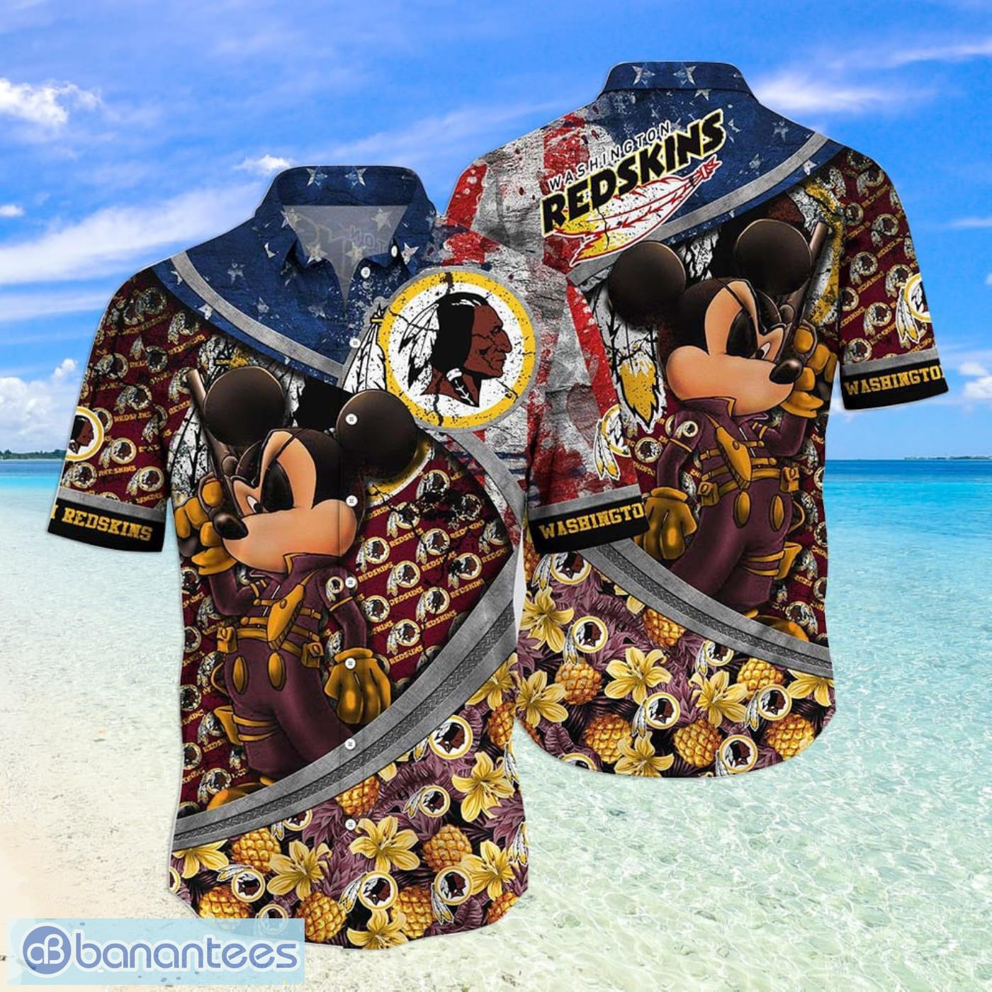Washington Redskins NFL Pineapple Mickey Lover Hawaiian Shirt - Banantees