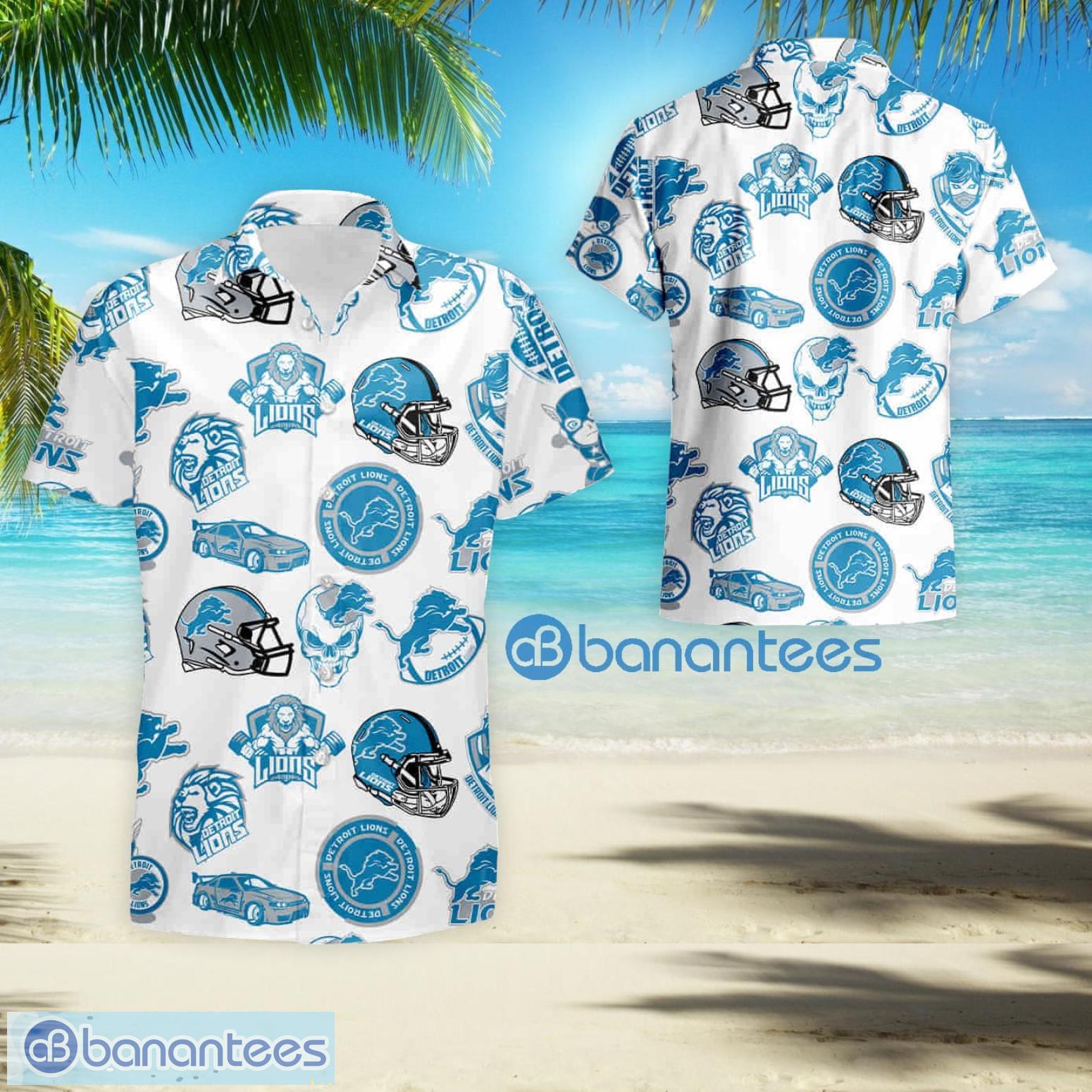 Nfl Detroit Lions Fan Aloha Beach Gift Hawaiian Shirt For Men And Women