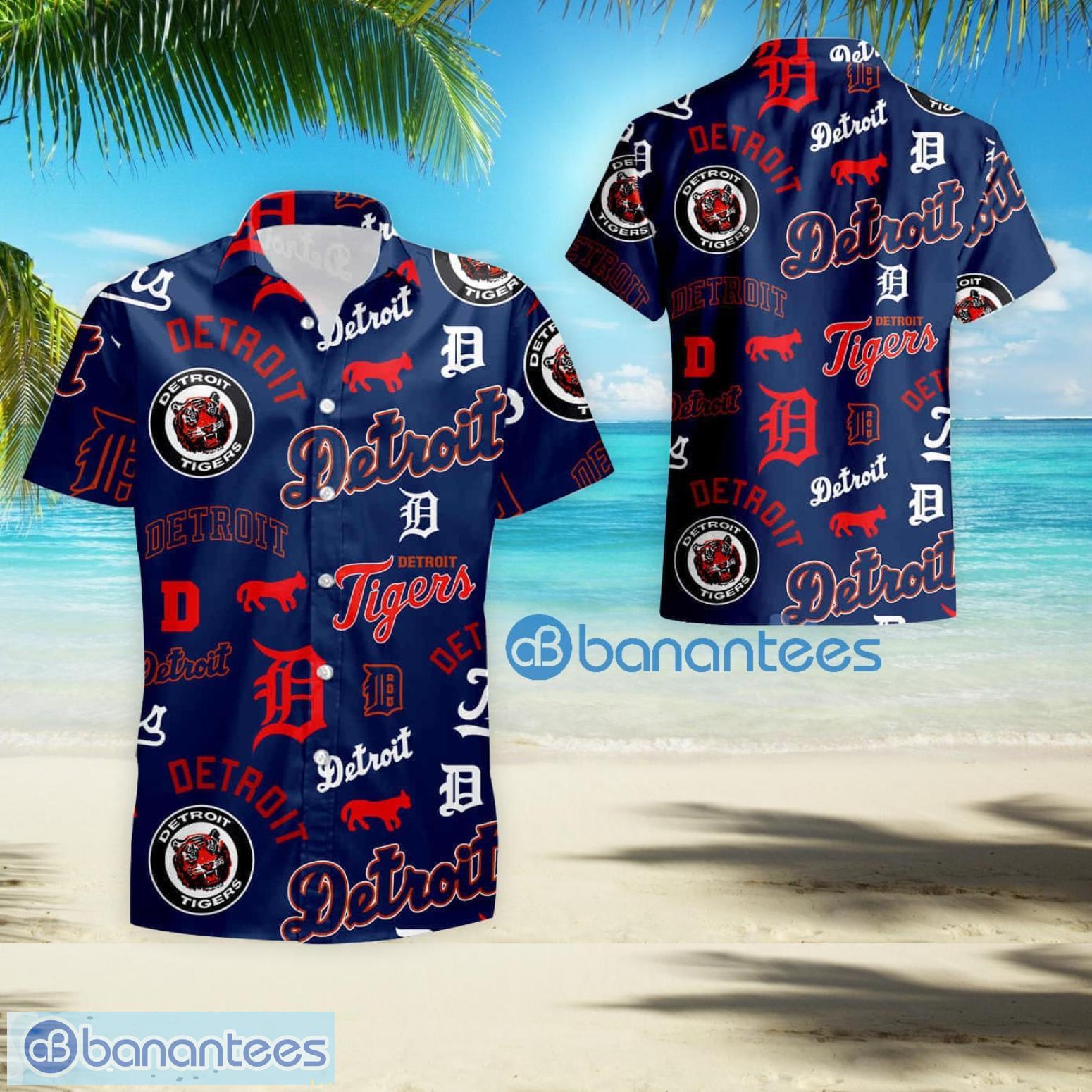 MLB Detroit Tigers Baseball Team 2 Hawaiian Shirt And Shorts Summer Gift  For Fans - Banantees
