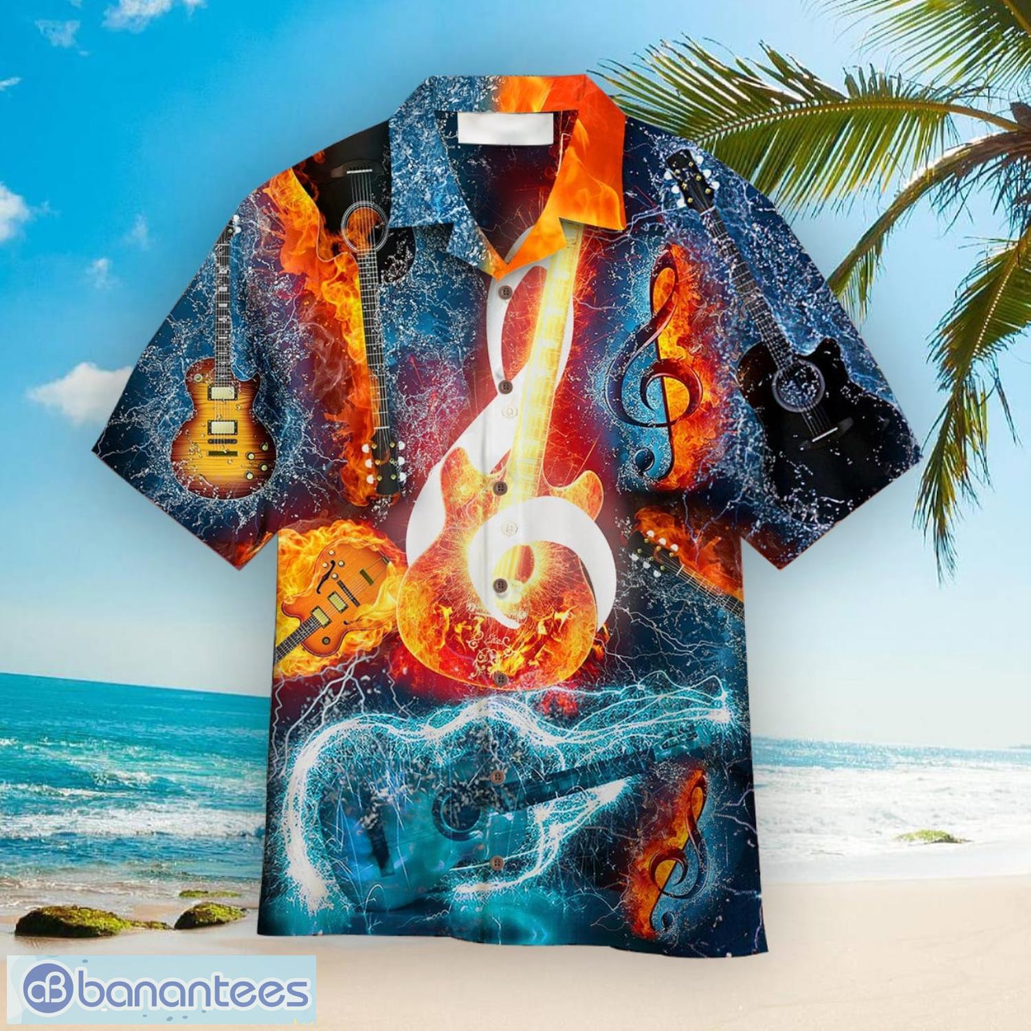 Amazing Music Note Guitar Aloha Hawaiian Shirt Summer Gift Beach Shirt - Amazing Music Note Guitar Aloha Hawaiian Shirts For Men & For Women  HW3385
