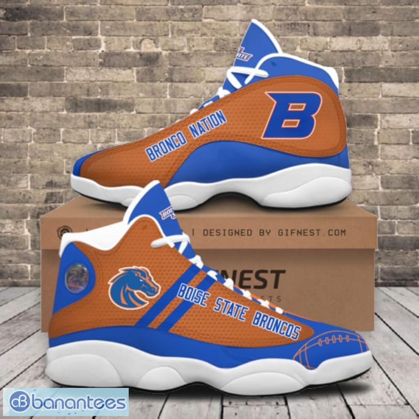 Chicago Bears Football Team Custom Name Air Jordan 13 Running