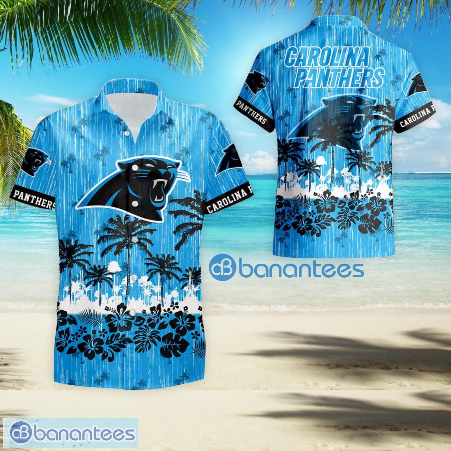 Carolina Panthers Men s Short Sleeve Shirt Hawaiian Shirts Button