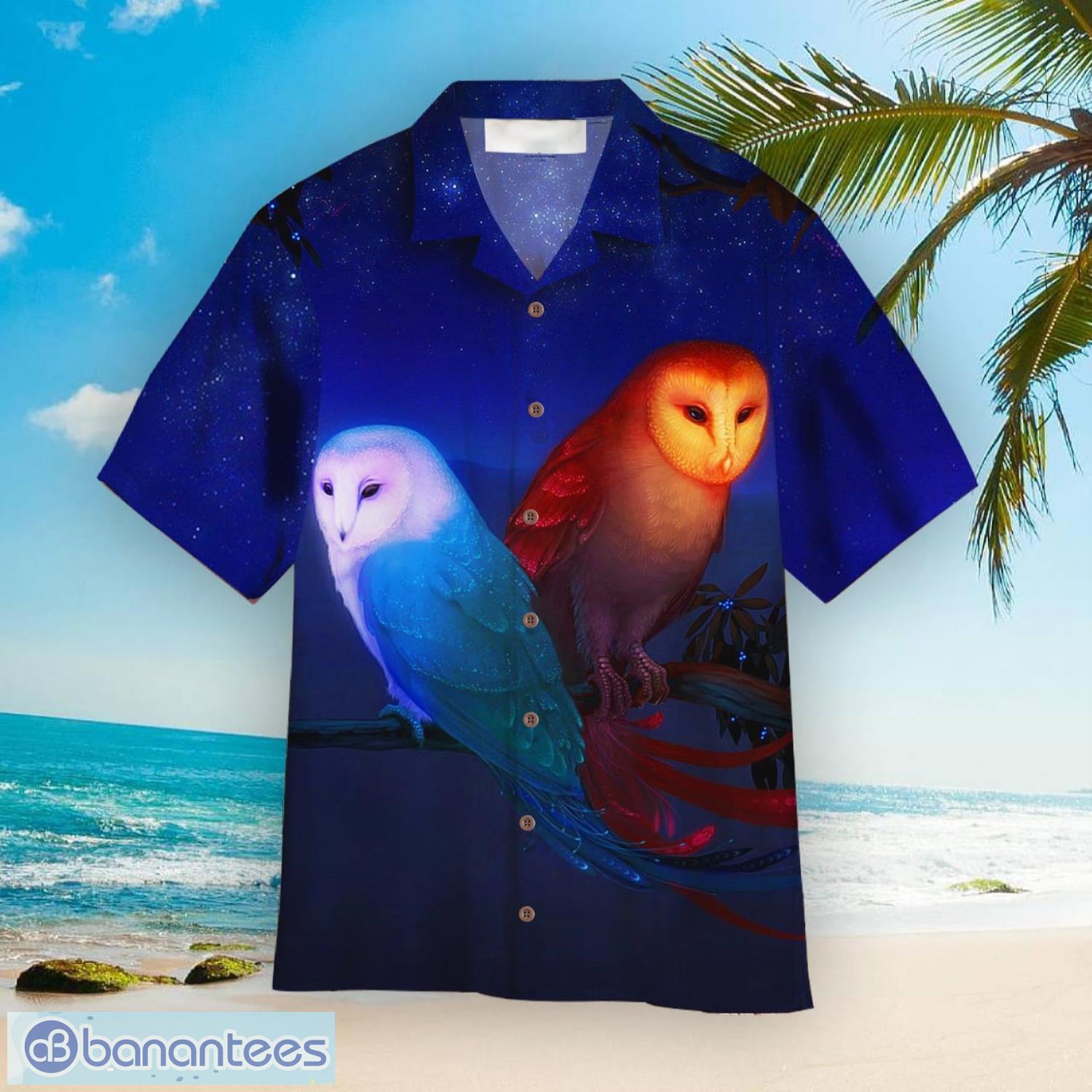 Couple Owl Aloha Hawaiian Shirt For Men And Women - Couple Owl Aloha Hawaiian Shirts For Men And Women  WT5978