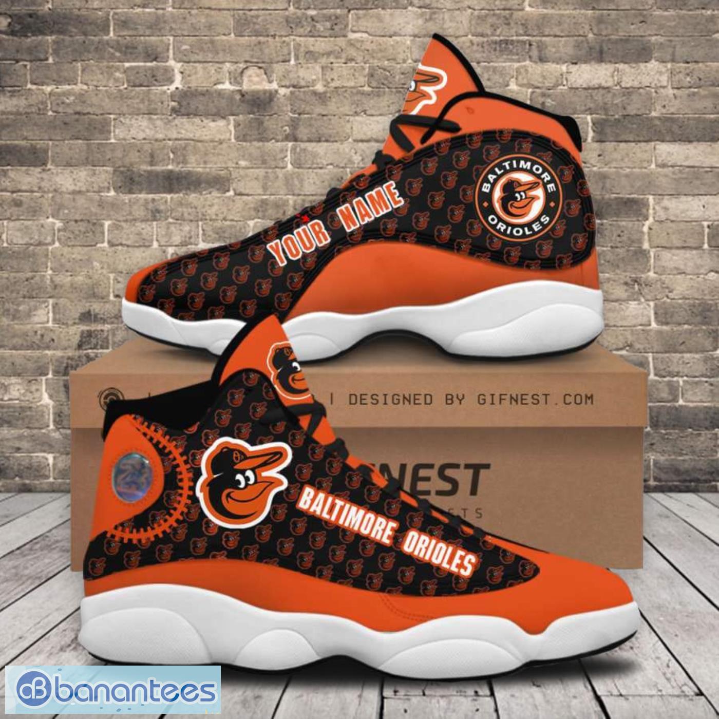 Personalized Shoes Baltimore Orioles Air Jordan 13 Custom Name - USALast