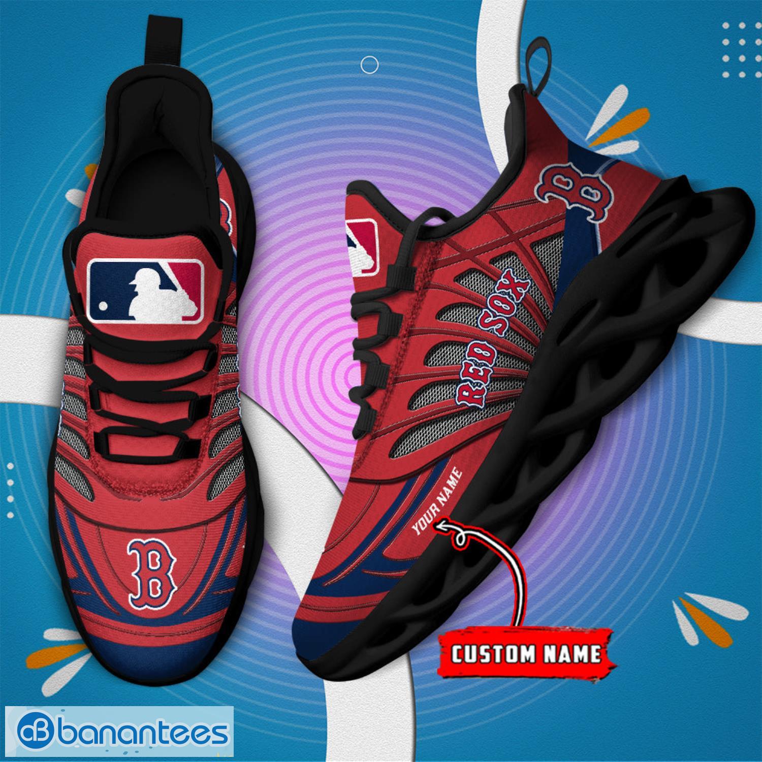 Boston Red Sox Mascot Custom Name Max Soul Sneakers Running Shoes