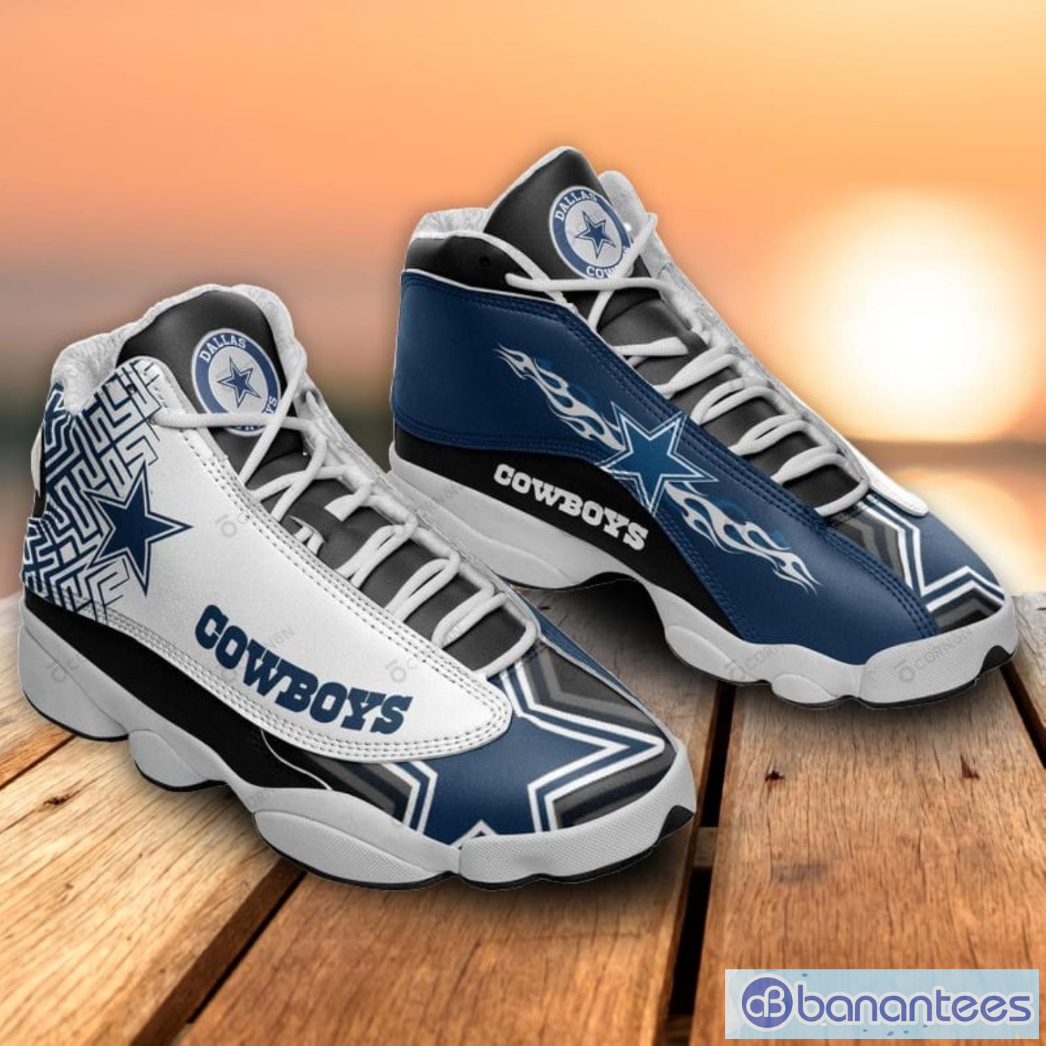 Dallas Cowboys Air Jordan 13 Shoes, Cowboys Limited Custom Shoes