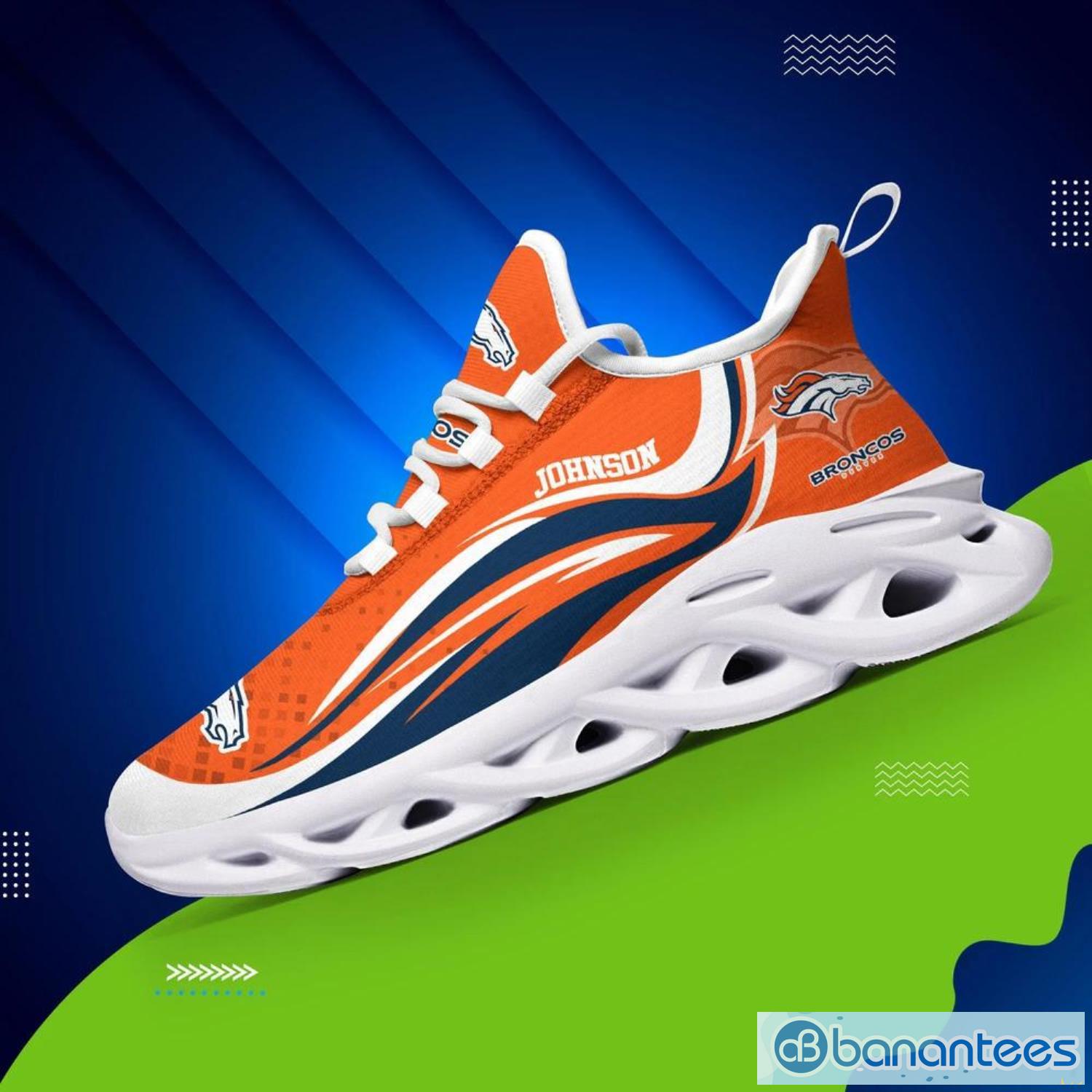 Denver Broncos NFL Orange Blue Max Soul Shoes