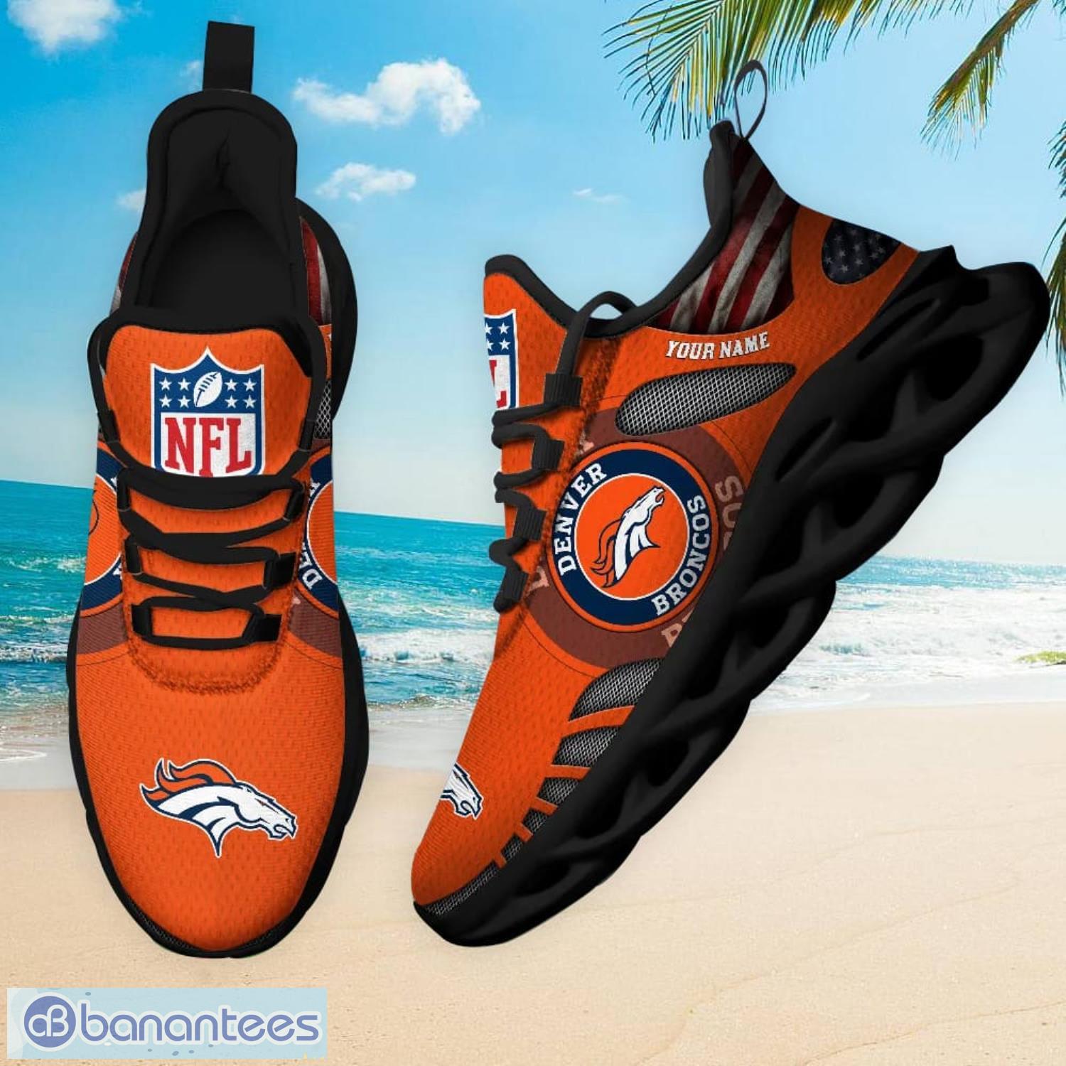 Denver Broncos NFL Max Soul Sneakers Running Shoes - Banantees