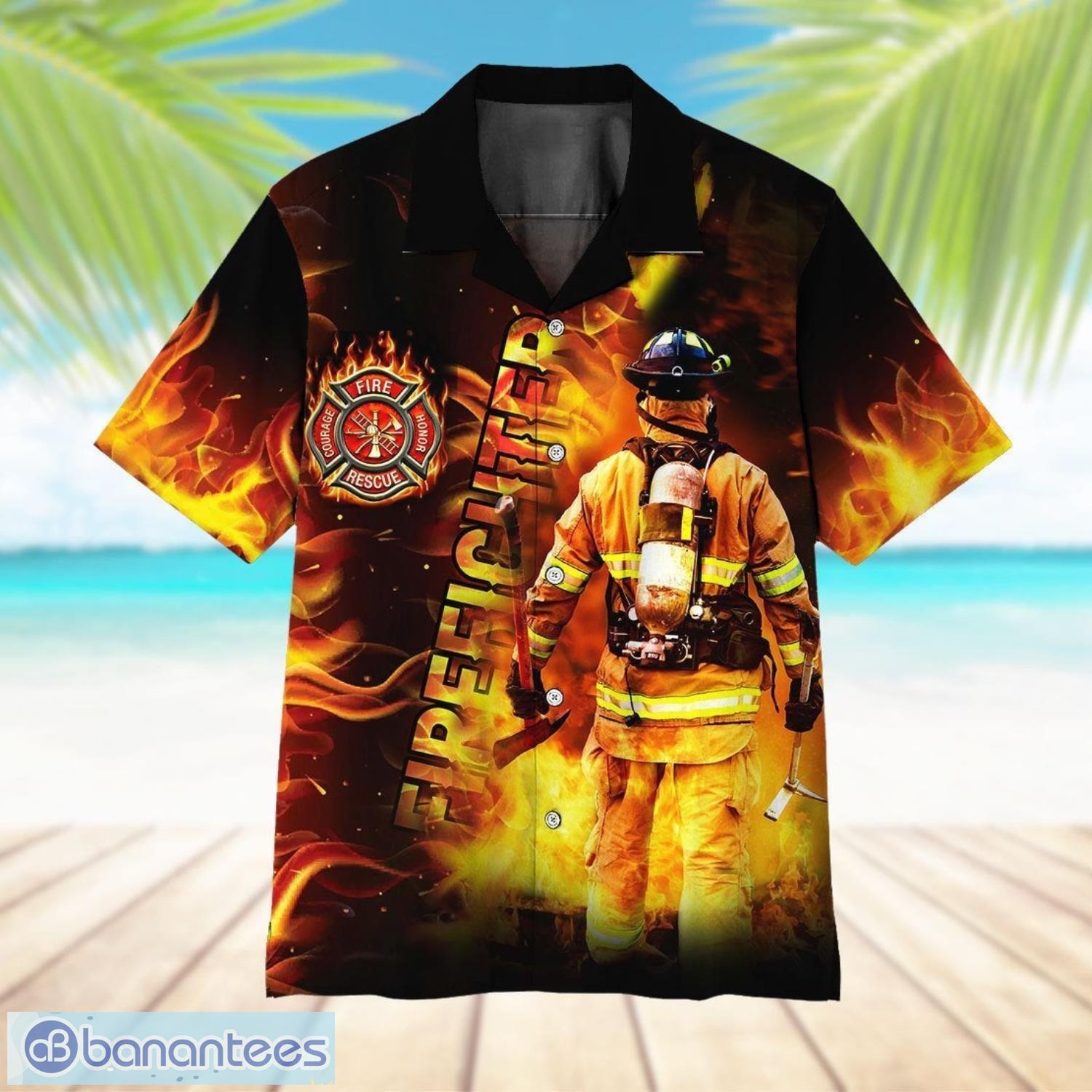 Firefighter Aloha Hawaiian Shirt Summer Gift Beach Shirt - Firefighter Aloha Hawaiian Shirts For Men & For Women  HL1176