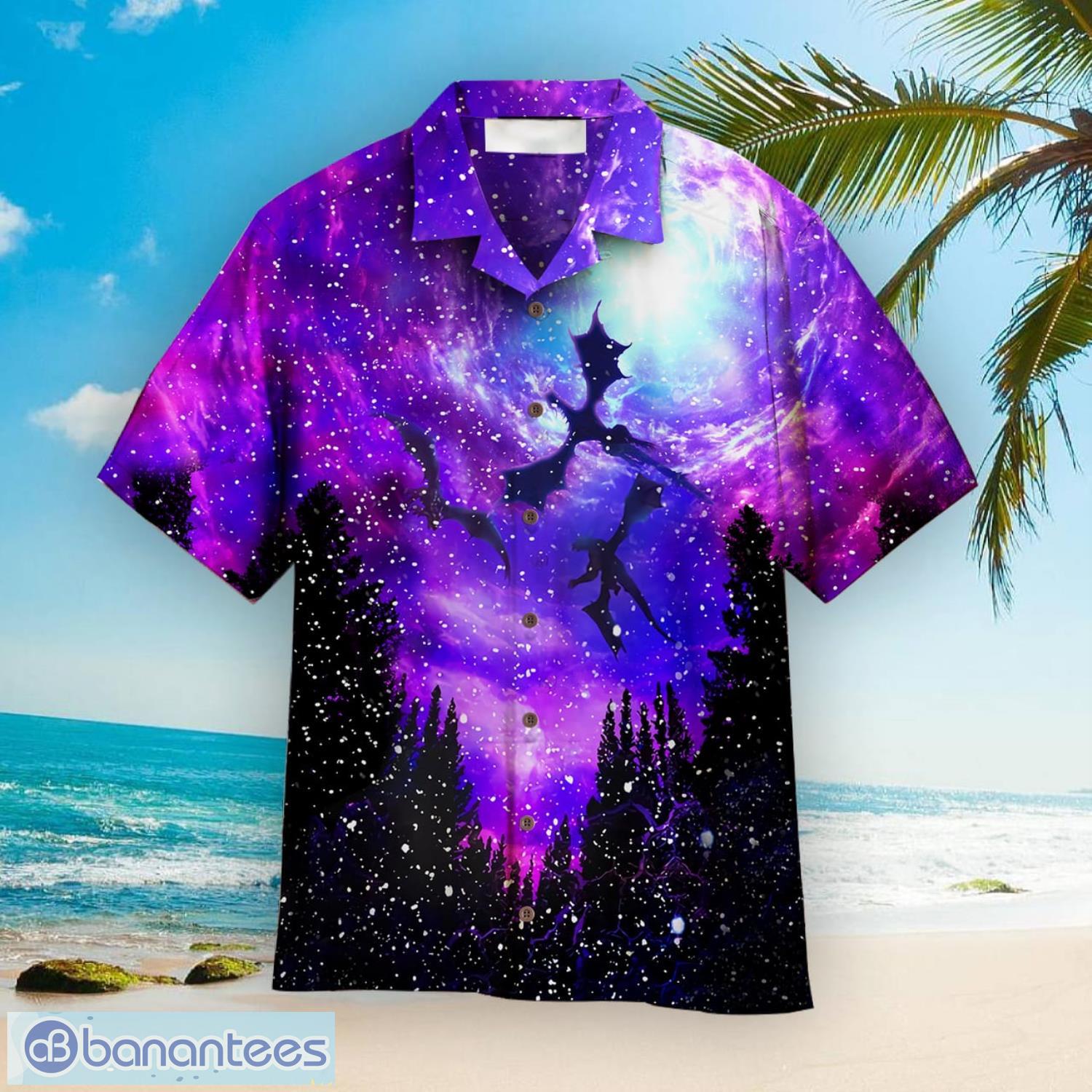 Galaxy Dragon Aloha Hawaiian Shirt For Men And Women - Galaxy Dragon Aloha Hawaiian Shirts For Men And Women  WT5880