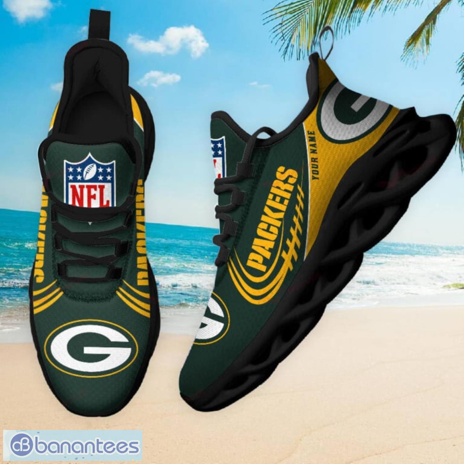 Green Bay Packers NFL Max Soul Shoes Gift For Sport's Fan - Banantees