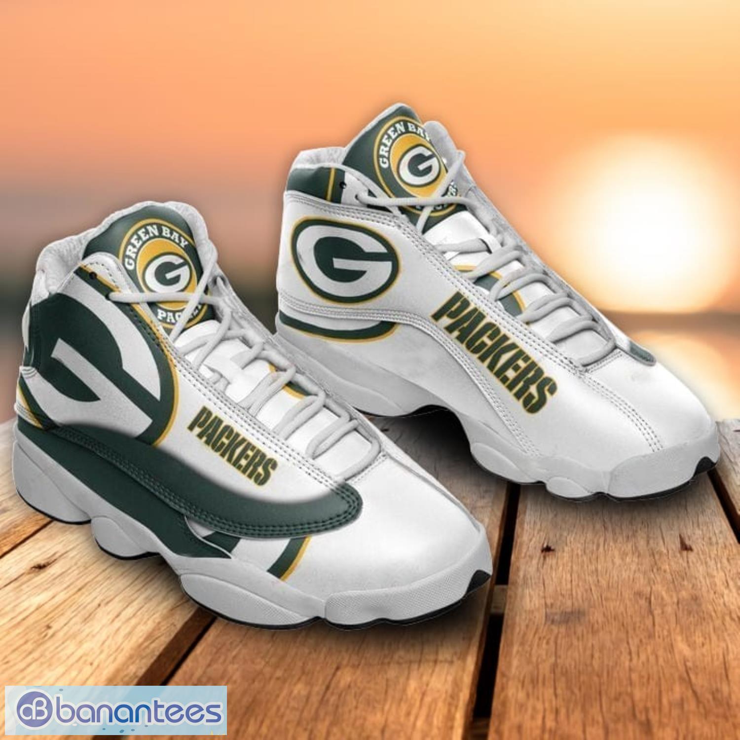 Green Bay Packers Air Jordan 13 Shoes, Custom Packers Footwear -  Reallgraphics